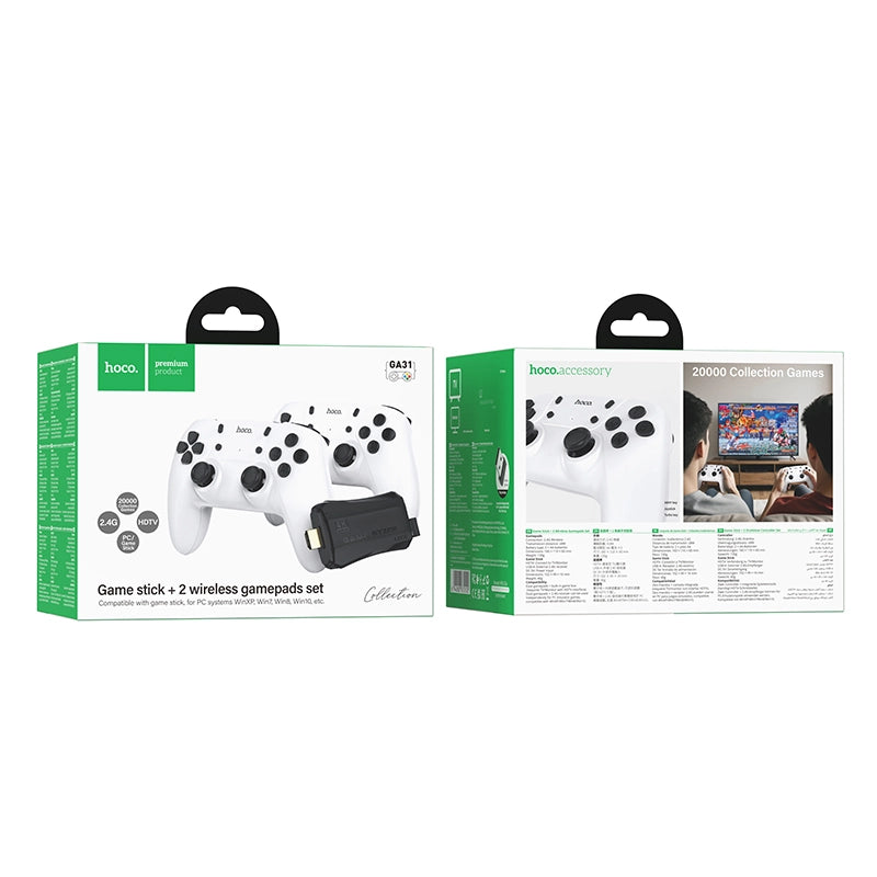 Consola Retro Hoco Ga31 + 2 Controles Hoco GA31 Blanco – imagen 3