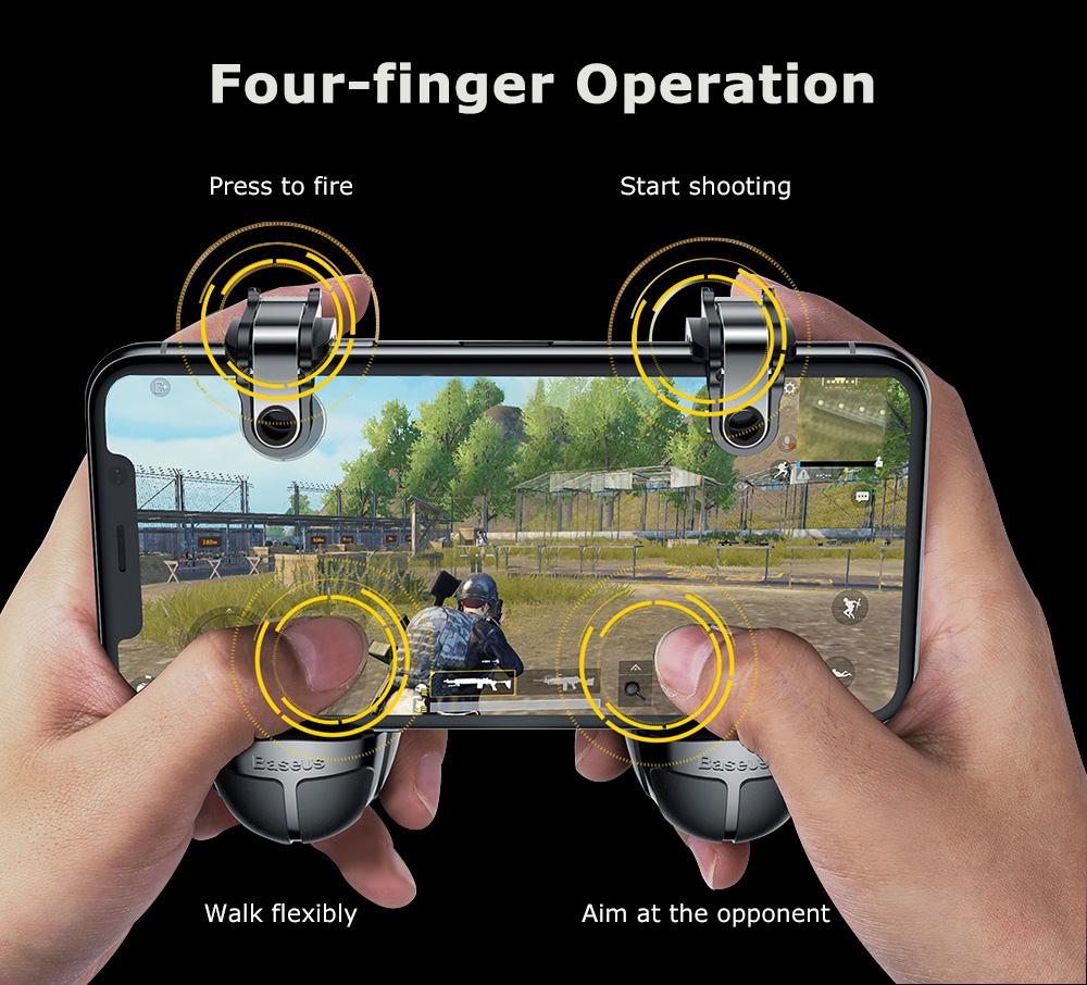 Soportes Gatillos Juego Scoring Granada Baseus Fortnite Pubg Freefire Mn – imagen 4