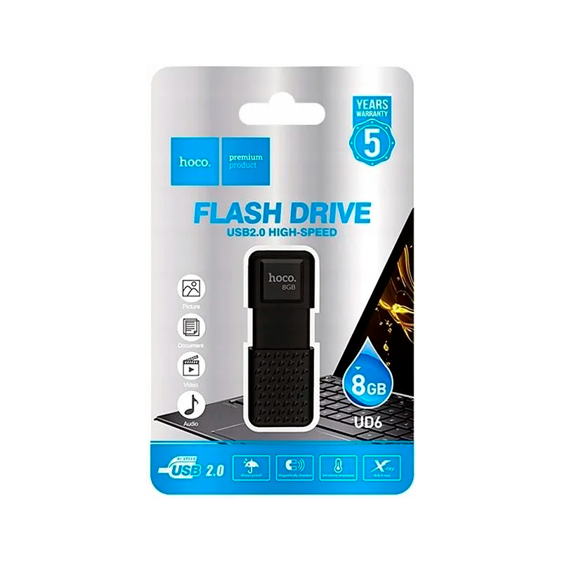 Pendrive Flash Drive Usb 2.0 Hoco Ud6 8 Gb Negro – imagen 3
