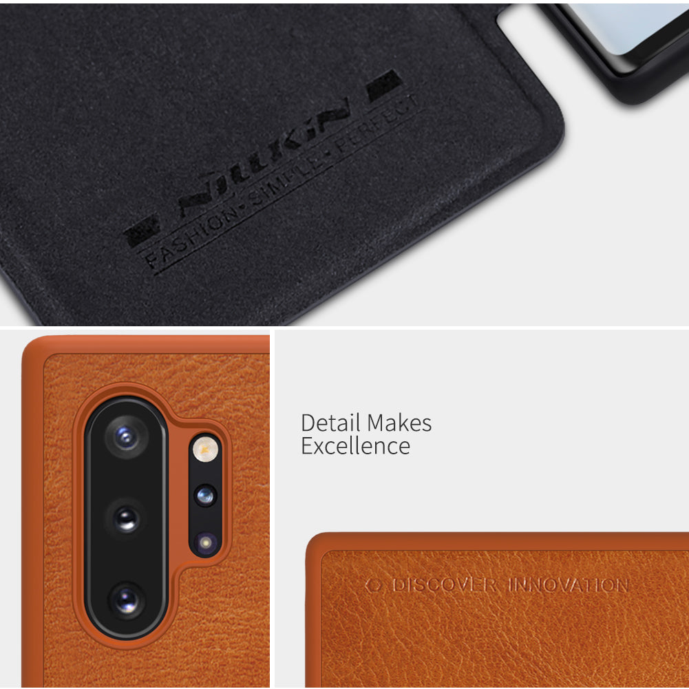Samsung Galaxy Note 10 Plus Qin Flip Cover Cuero Nillkin – imagen 8
