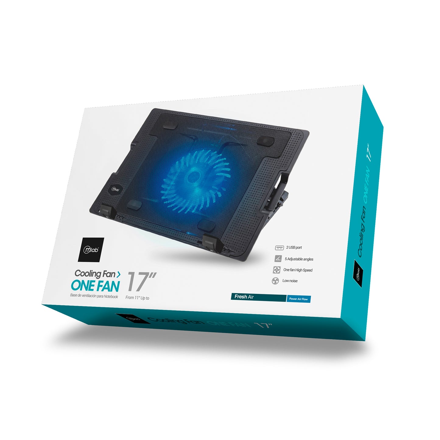 Ventilador Notebook Gamer 3DFX One Fan 17 Mod 9036 Negro – imagen 2