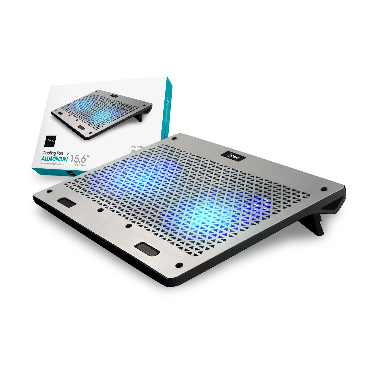 Ventilador Notebook Gamer 3DFX Aluminio 15,6 Mod 9038 Negro – imagen 3
