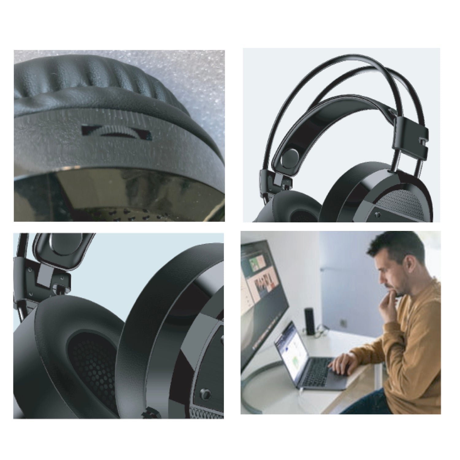 Audifono Con Microfono Talk Meeting Microlab 9042 Negro – imagen 2
