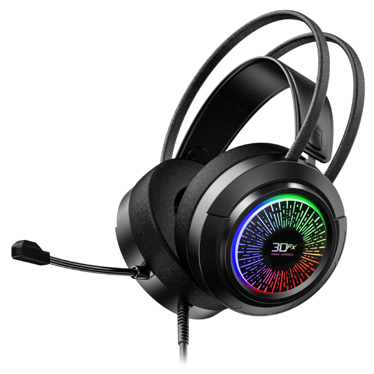 Audífono Gamer 3dfx Gh-600 Usb 3.5mm Pc Ps4 Xbox Switch