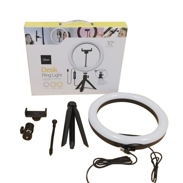Anillo Aro De Luz Led 26cm Con Tripode Microlab 9069 – imagen 2