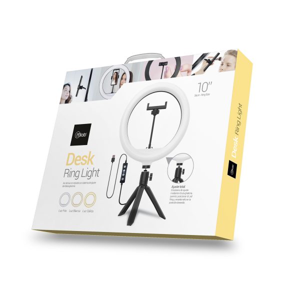 Anillo Aro De Luz Led 26cm Con Tripode Microlab 9069 – imagen 6