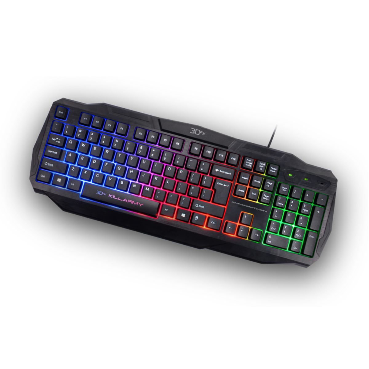 Teclado Gamer 3DFX Membrana Killarmy Español 9072 Negro