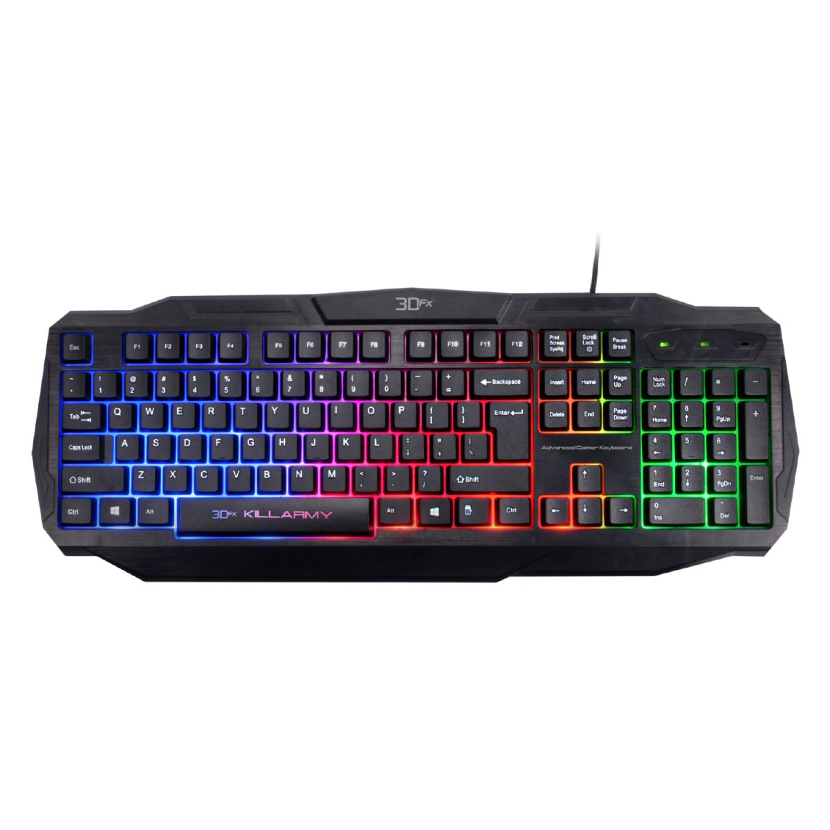 Teclado Gamer 3DFX Membrana Killarmy Español 9072 Negro – imagen 2