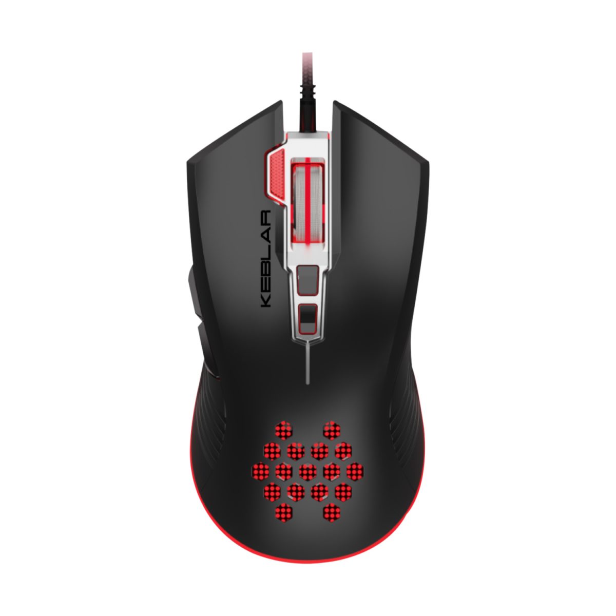 Mouse Gamer Pro 3dfx Keblar 7200 Dpi Rgb Negro