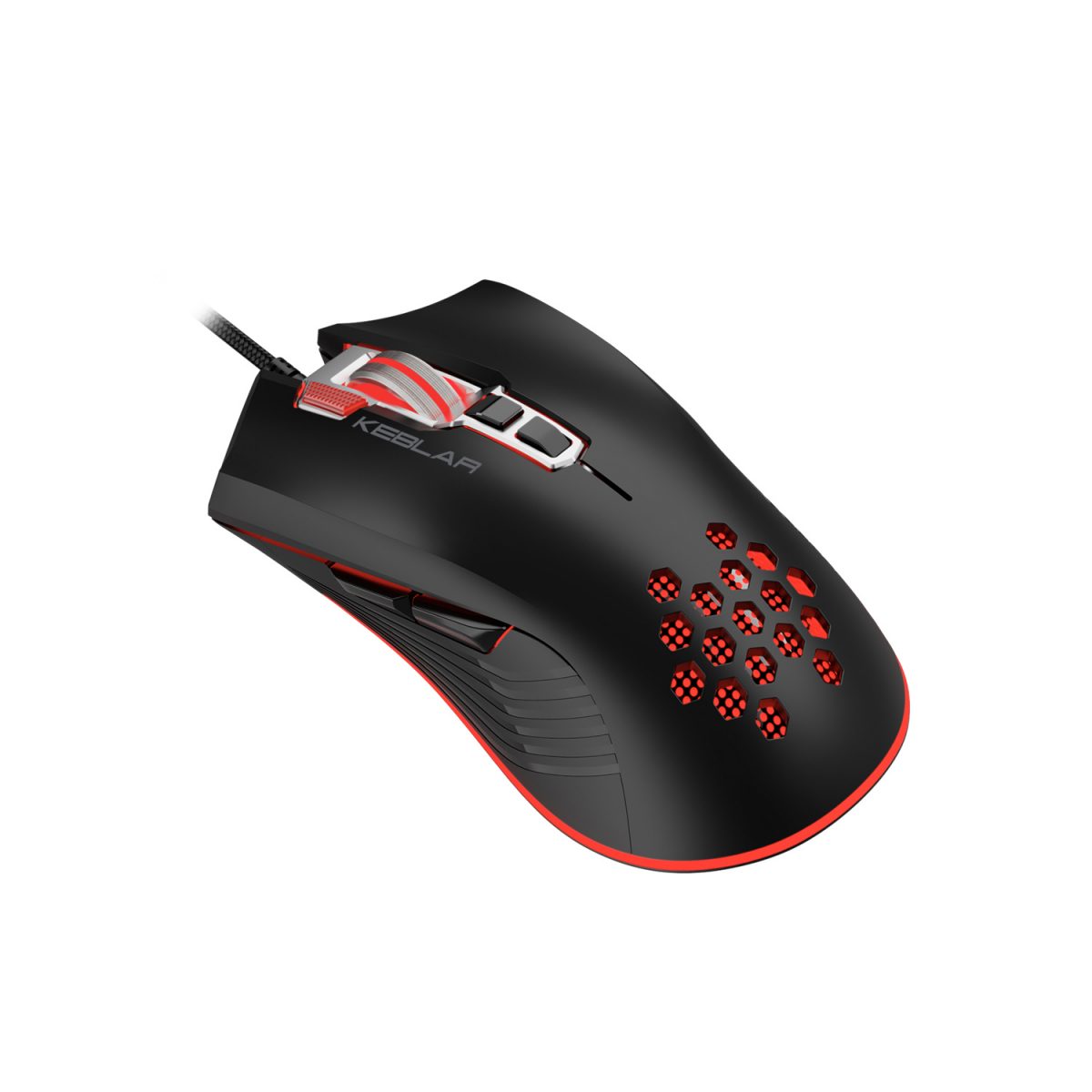 Mouse Gamer Pro 3dfx Keblar 7200 Dpi Rgb Negro – imagen 3