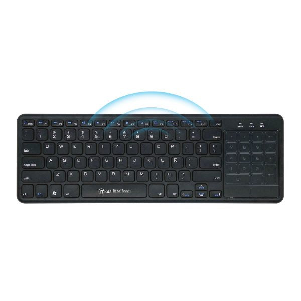 Teclado Inalámbrico Microlab Smart Touch 9078 Negro – imagen 2