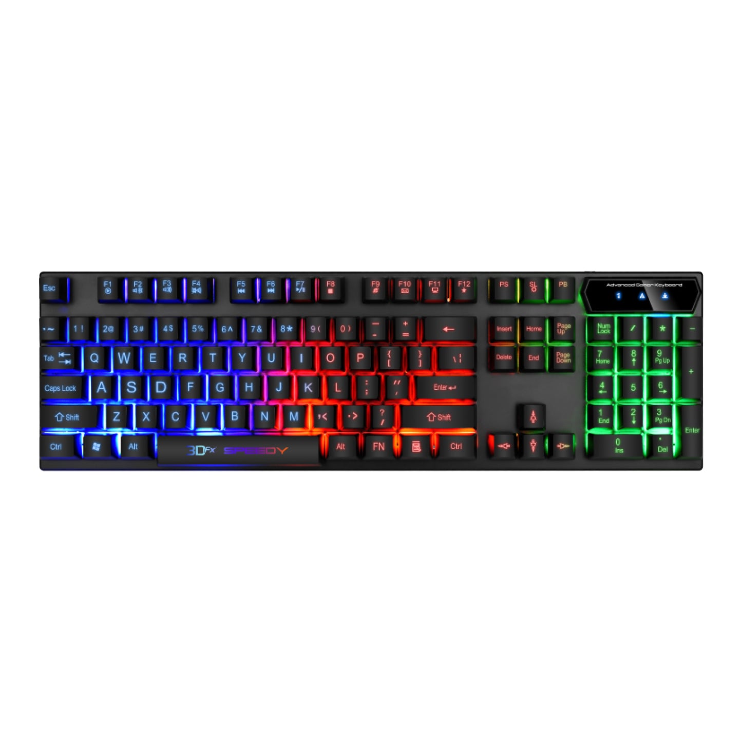 Teclado Gamer 3DFX Membrana Speedy Español 9080 Negro – imagen 4