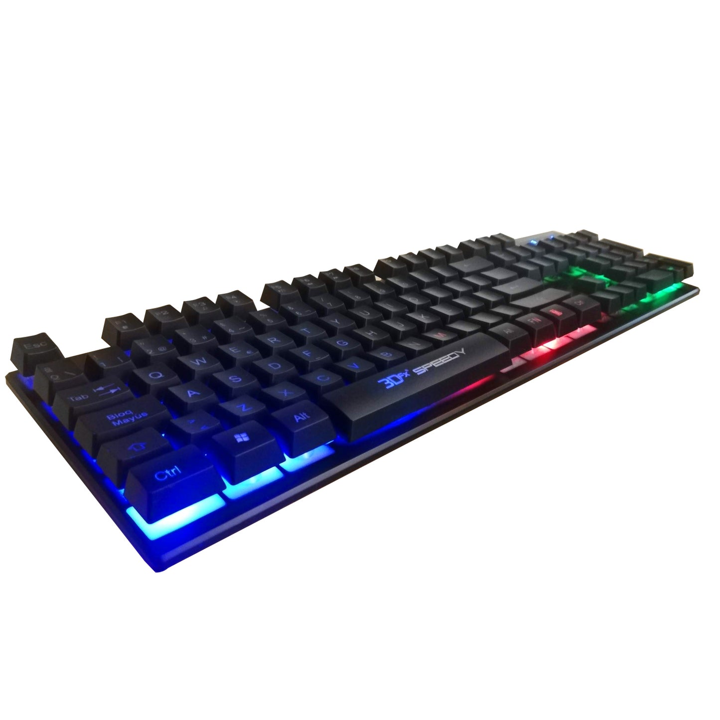 Teclado Gamer 3DFX Membrana Speedy Español 9080 Negro – imagen 3