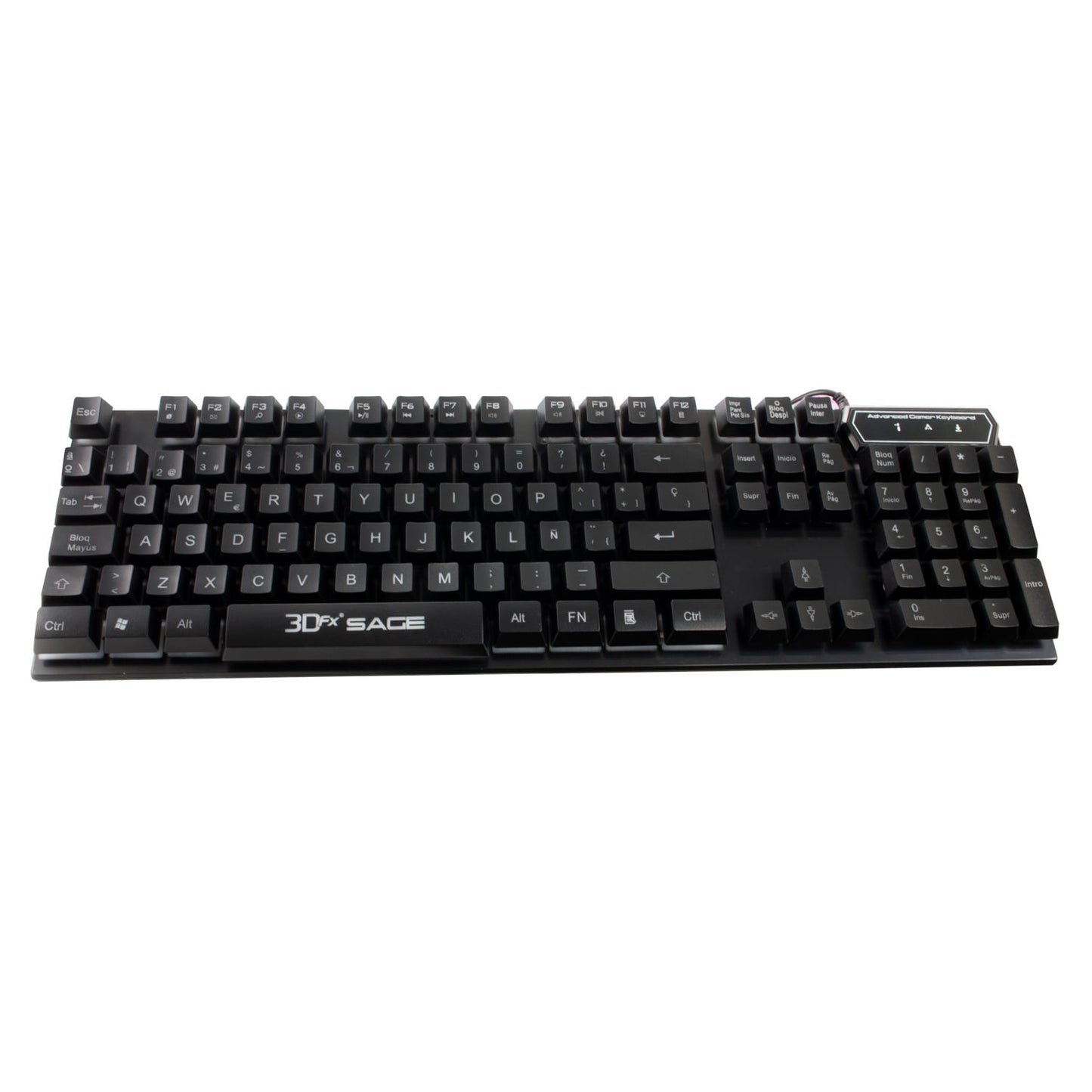 Kit Gamer 3Dfx Sage Teclado + Mouse Negro
