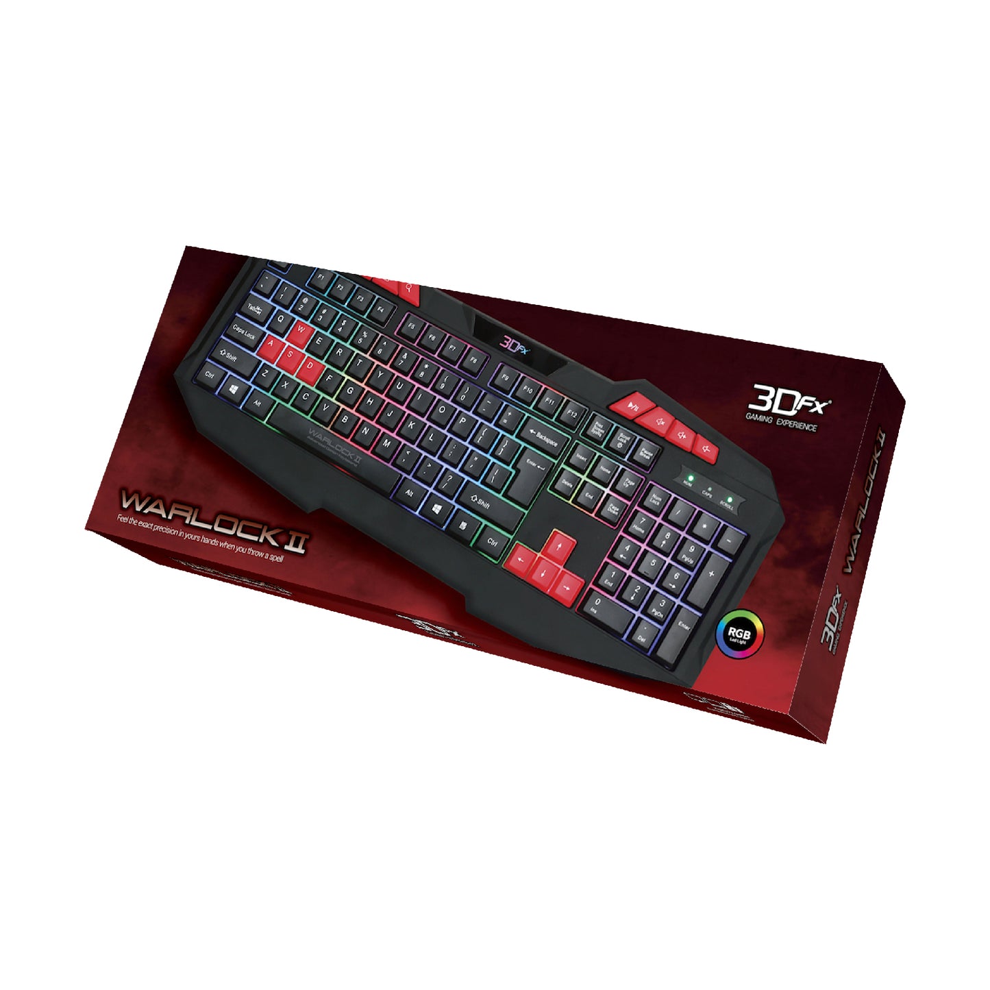 Teclado Gamer 3DFX Membrana Warlock 2 Español 9086 Negro – imagen 2