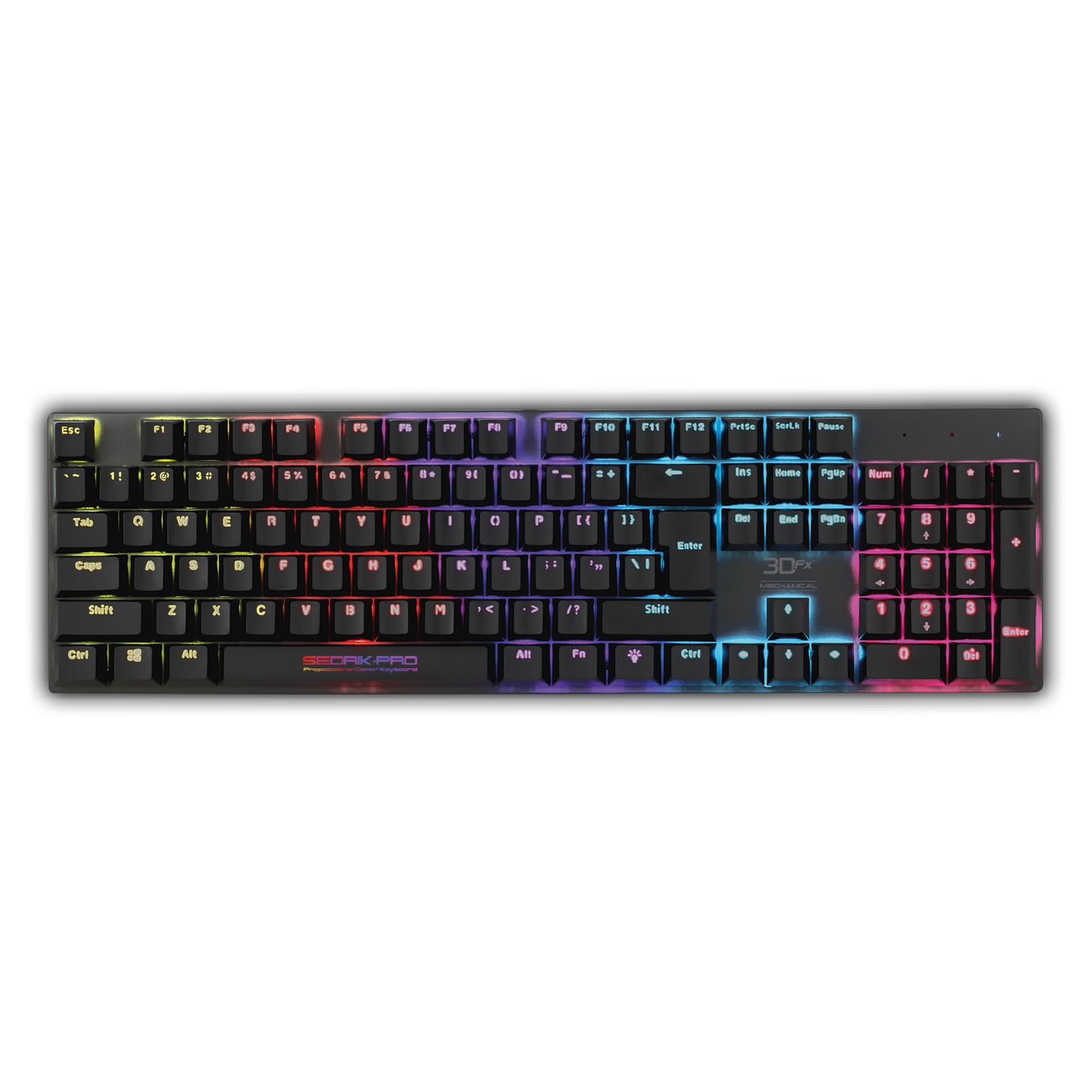 Teclado Gamer Mecanico 3DFX Sedrik Rgb Switch Blue Negro – imagen 3