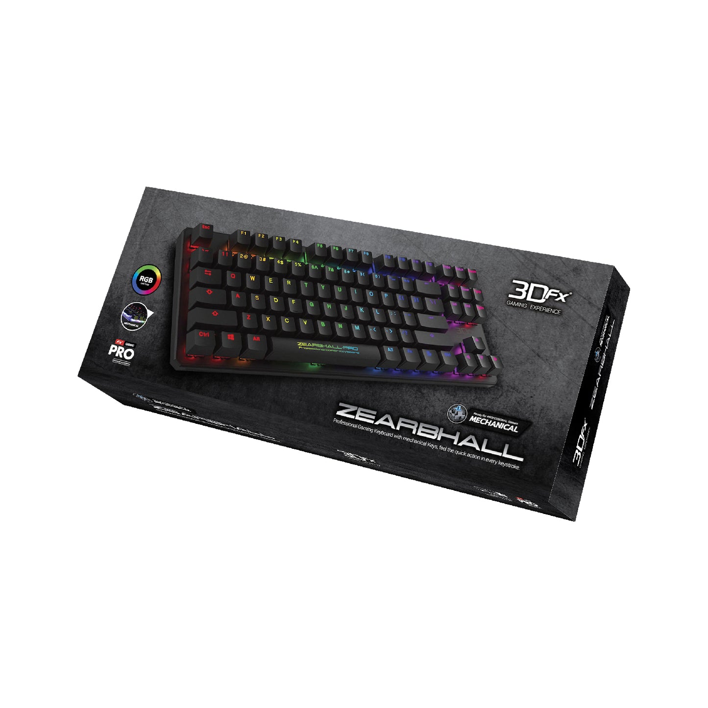 Teclado Gamer Mecanico 3DFX Zearbhall Rgb Switch Blue Negro – imagen 3