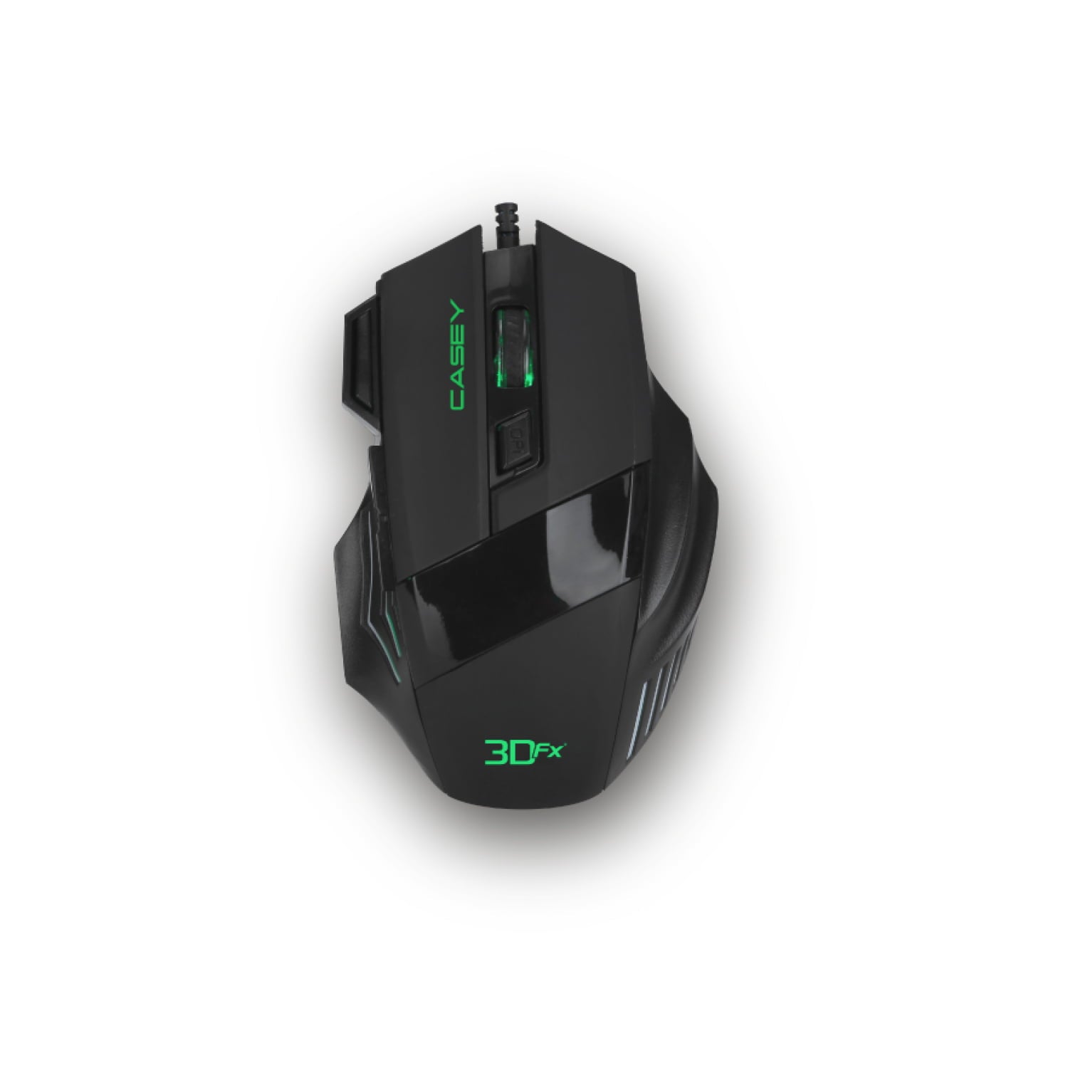 Pack Gamer Mousepad + Mouse 2400 Dpi 3dfx Casey Negro – imagen 4