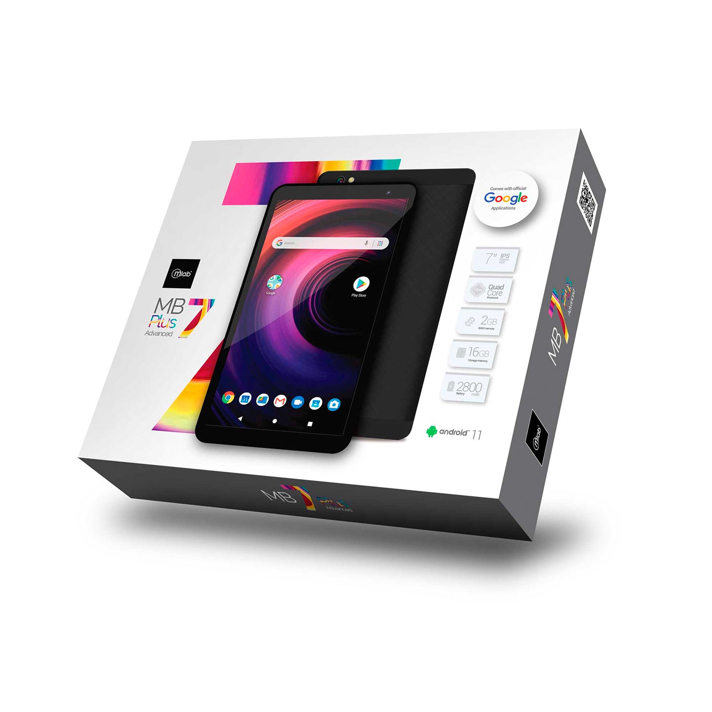 Tablet Microlab MB7 Plus Multimedia 7 Pulgadas 16gb Rom 2gb Ram Wifi Negro – imagen 2