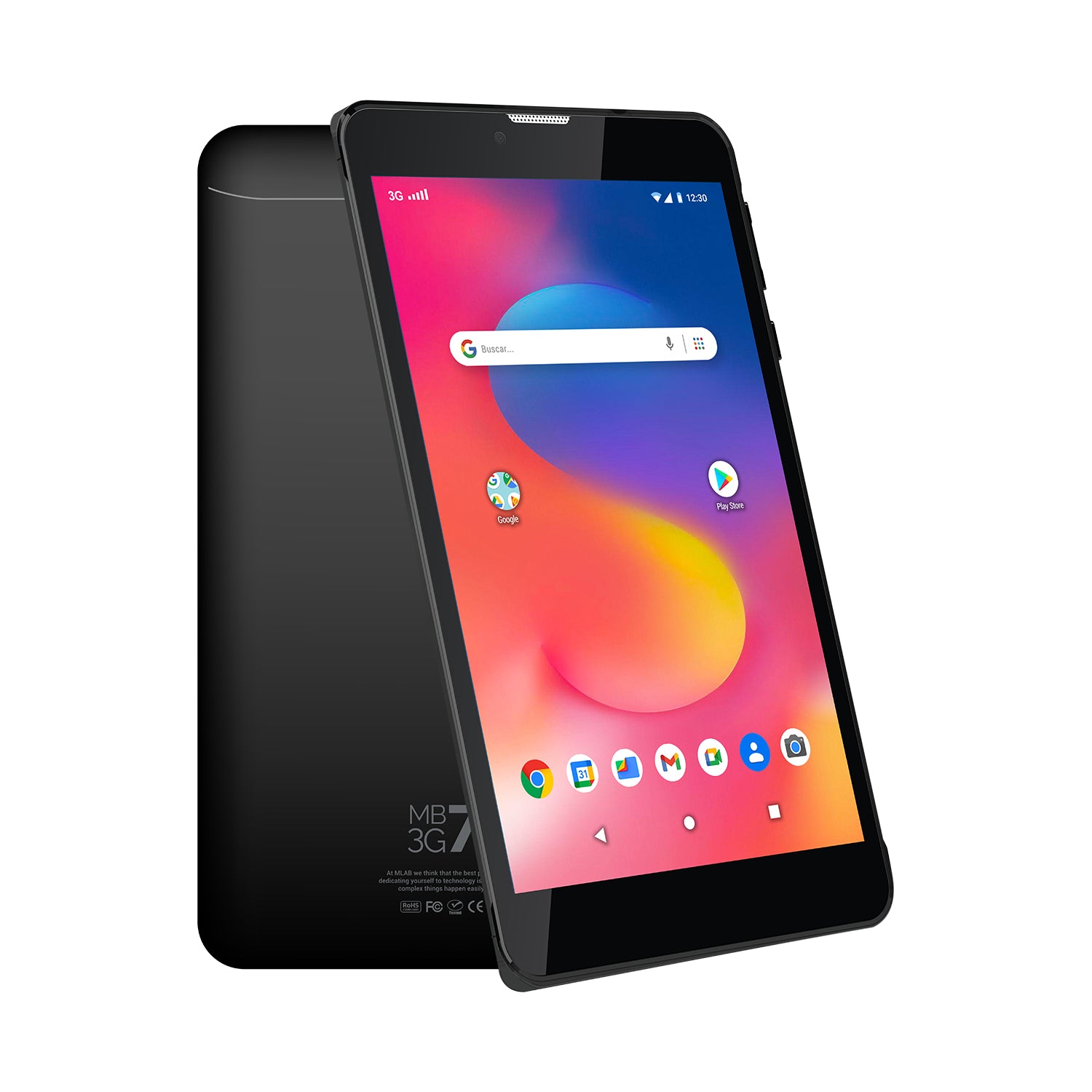 Tablet Microlab Phone Mb7 Multimedia 16gb Rom 2gb Ram Wifi + 3g Negro – imagen 4