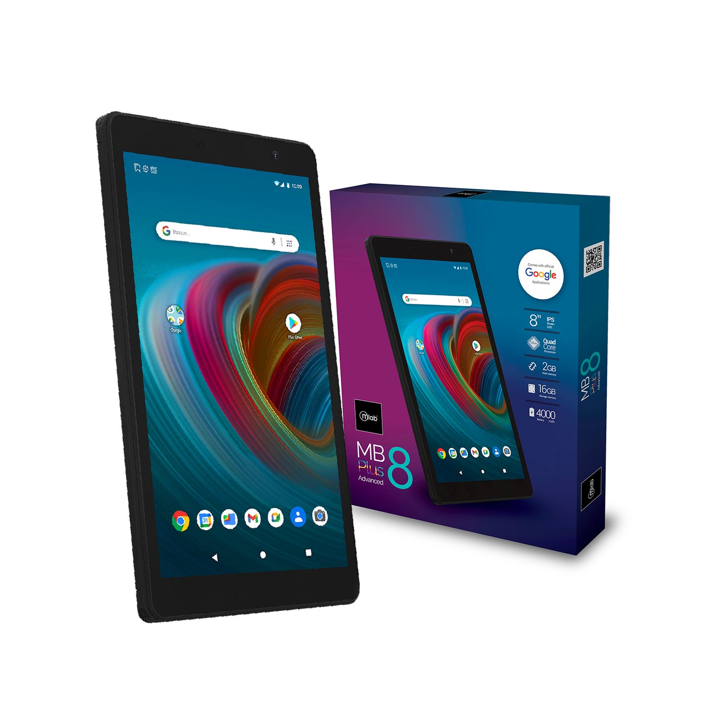 Tablet Microlab MB8 Plus Multimedia 16gb Rom 2gb Ram Wifi Negro – imagen 3