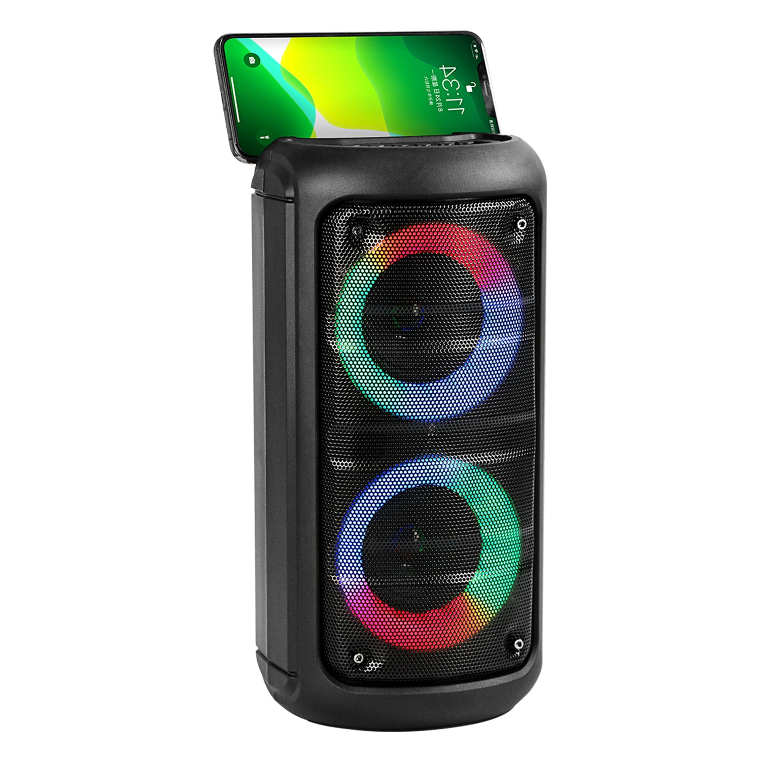 Parlante Bluetooth Karaoke Microlab Colorfeel Bass Mic Negro – imagen 6