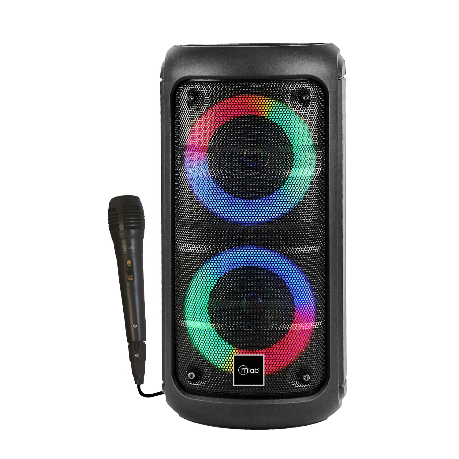 Parlante Bluetooth Karaoke Microlab Colorfeel Bass Mic Negro – imagen 3