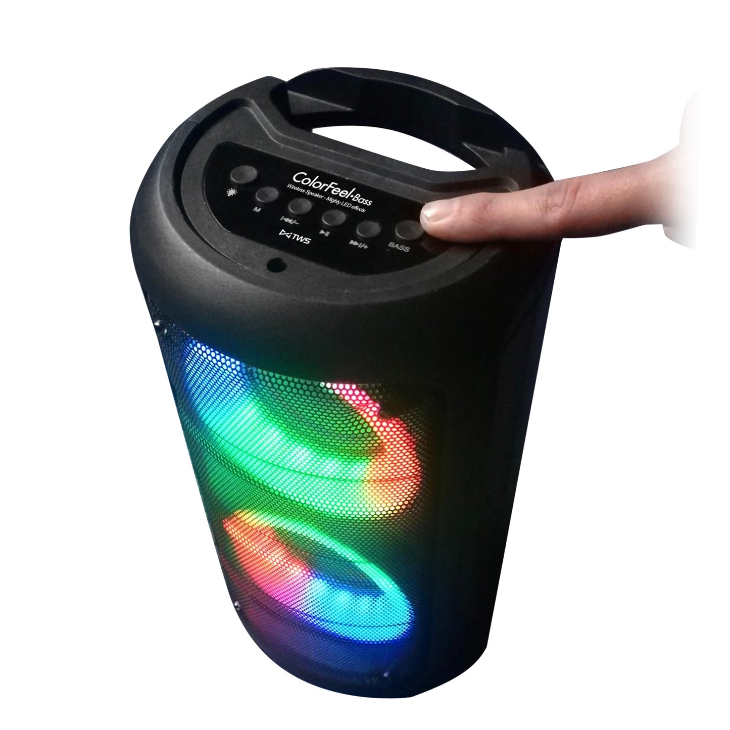 Parlante Bluetooth Karaoke Microlab Colorfeel Bass Mic Negro – imagen 2