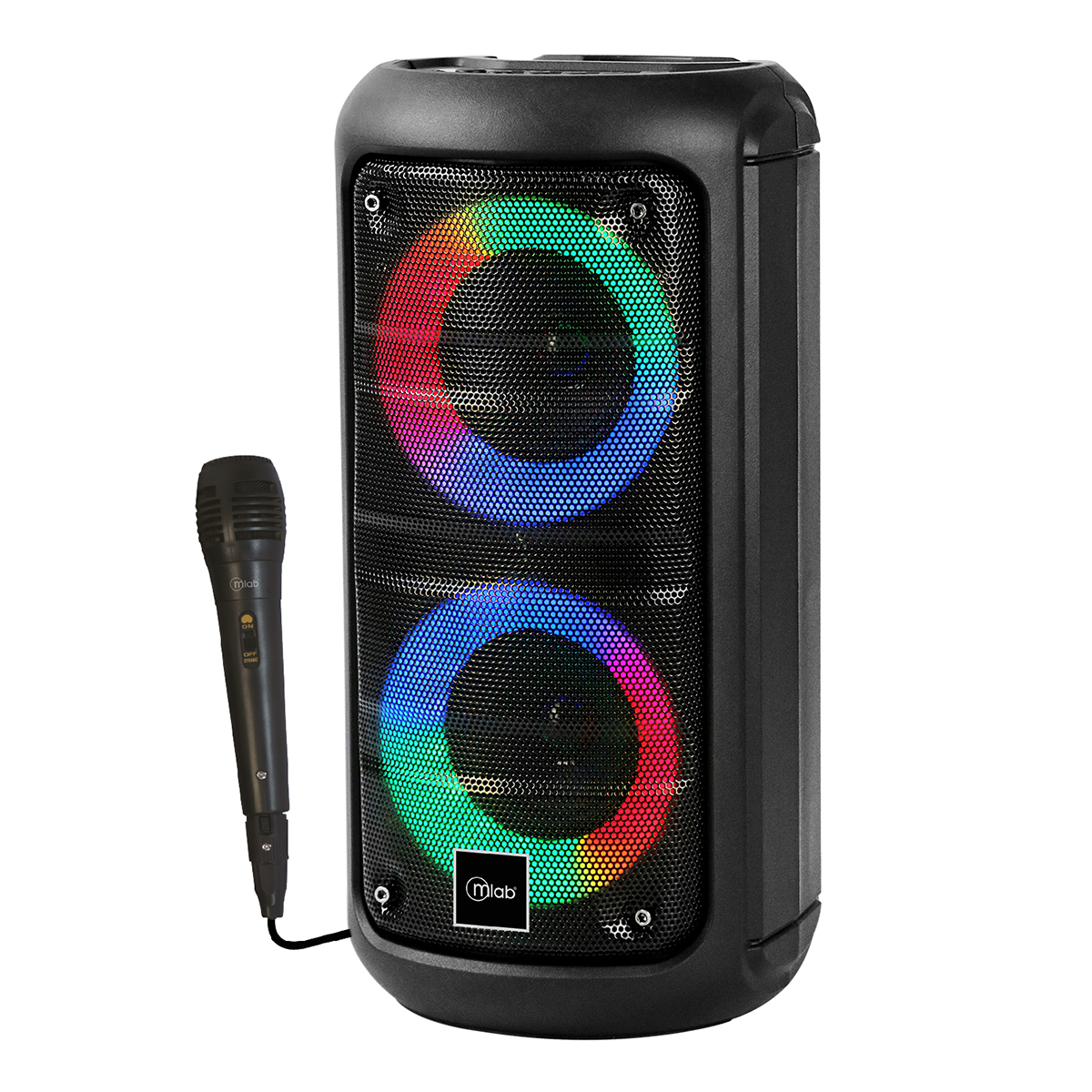 Parlante Bluetooth Karaoke Microlab Colorfeel Bass Mic Negro