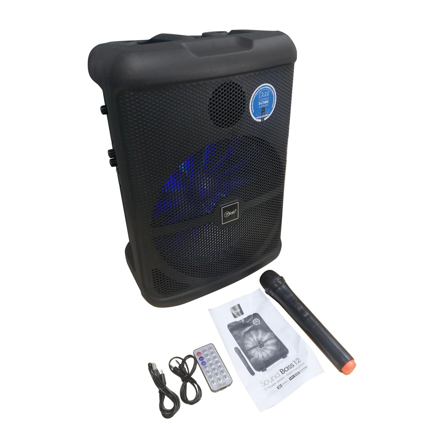 Parlante Bluetooth Microlab Karaoke Sound Bass 12 Mod 9103 Negro – imagen 6