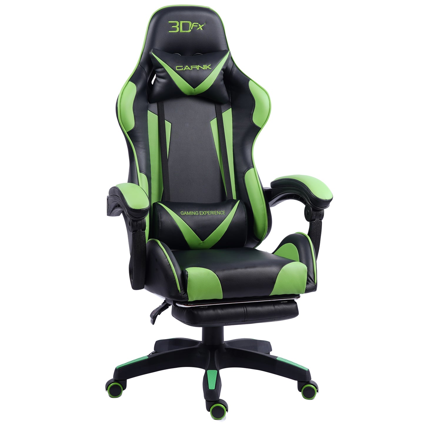 Silla Gamer Ergonomica 3dfx Garnik Negro Verde – imagen 3