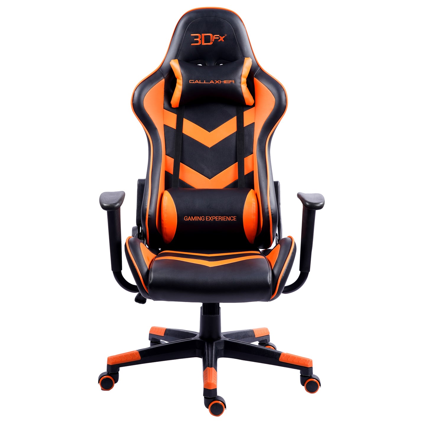Silla Gamer Ergonomica 3dfx Gallaxher Negro Naranjo – imagen 3