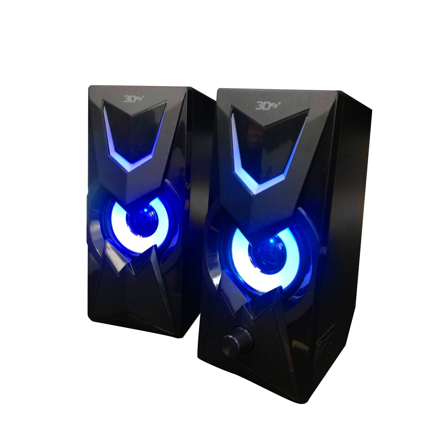 Parlantes Gamer 2.0 3DFX 10w Gwydyon Rgb Negro – imagen 4