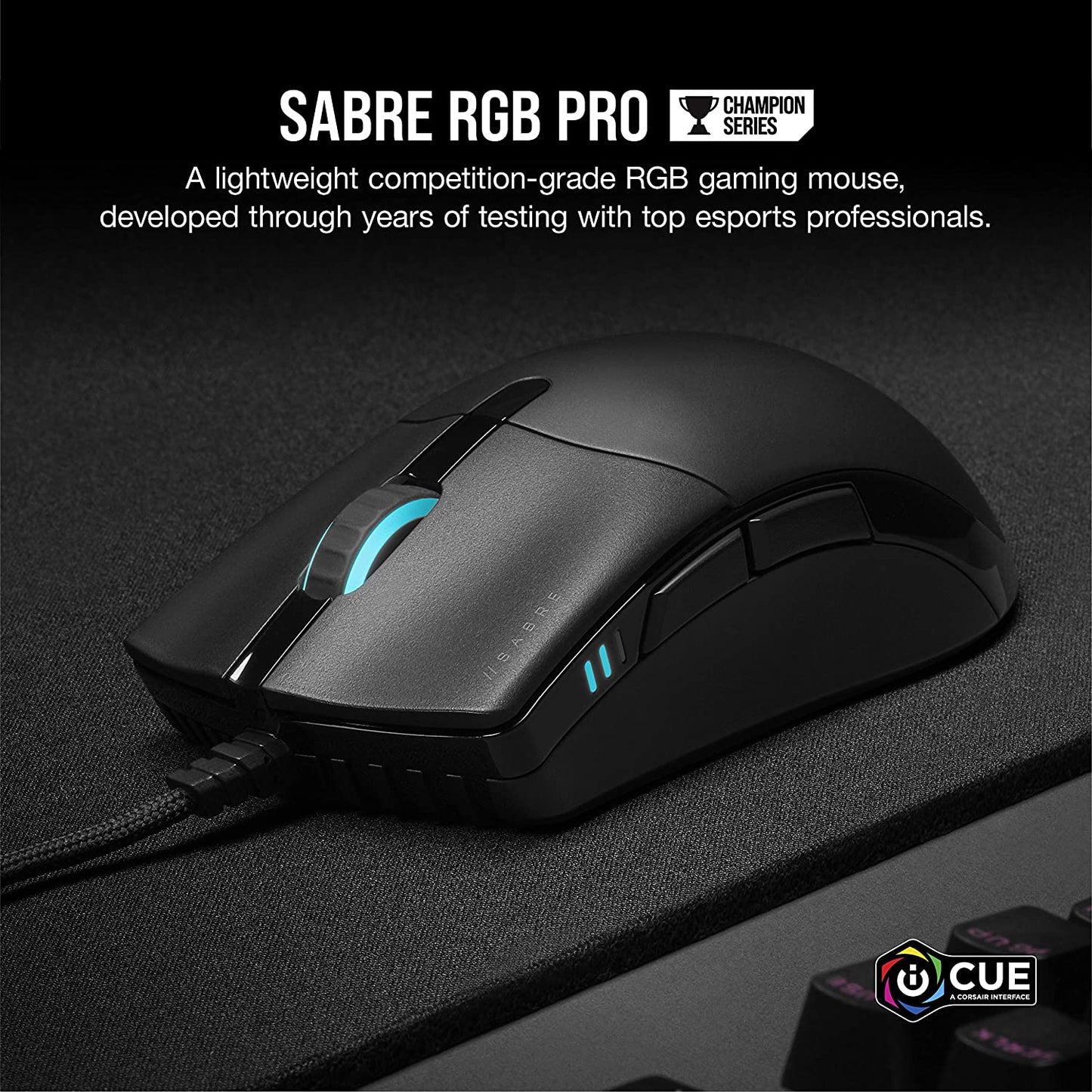 Mouse Gamer Corsair Sabre Pro Rgb 18000Dpi Negro – imagen 4