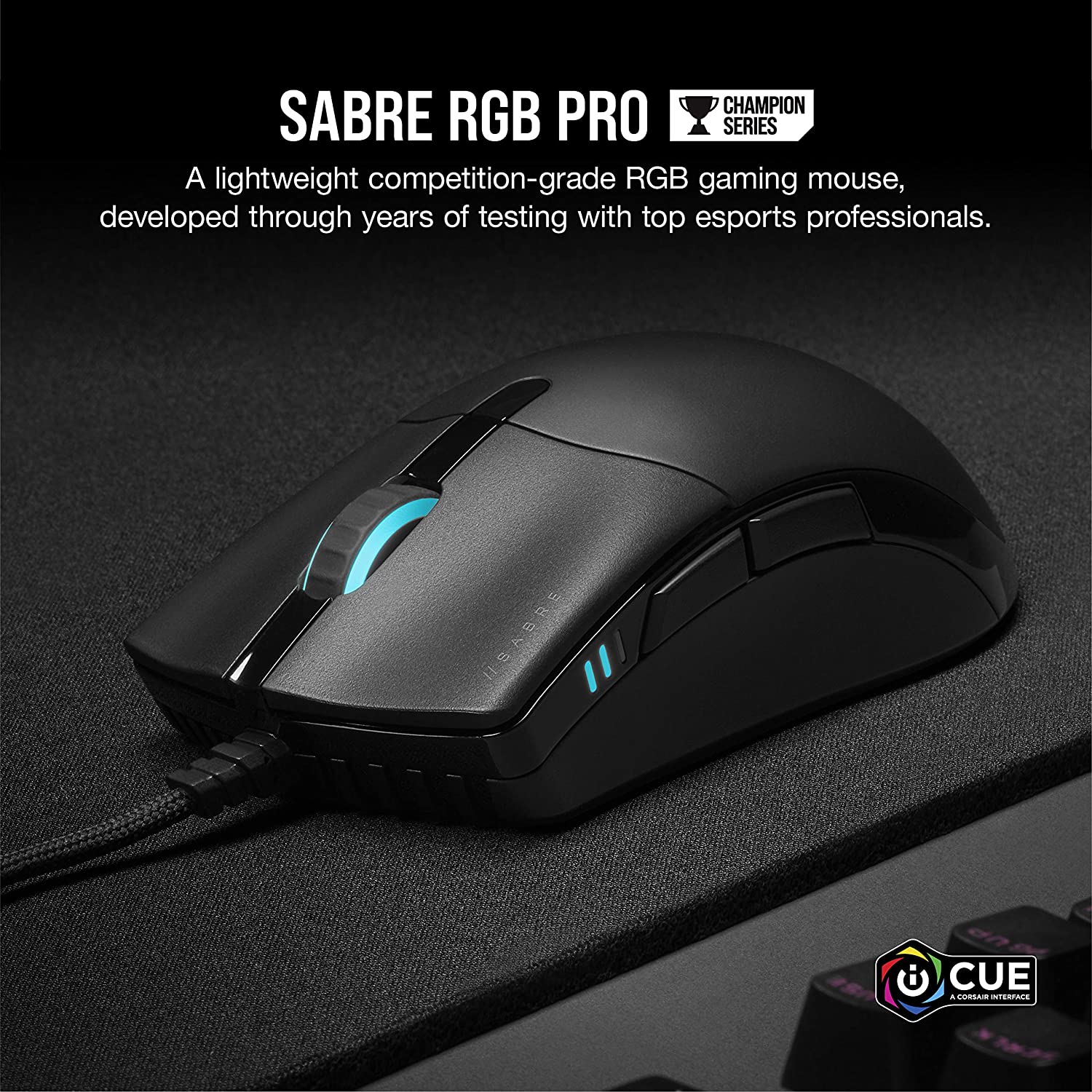 Mouse Gamer Corsair Sabre Pro Rgb 18000Dpi Negro – imagen 4