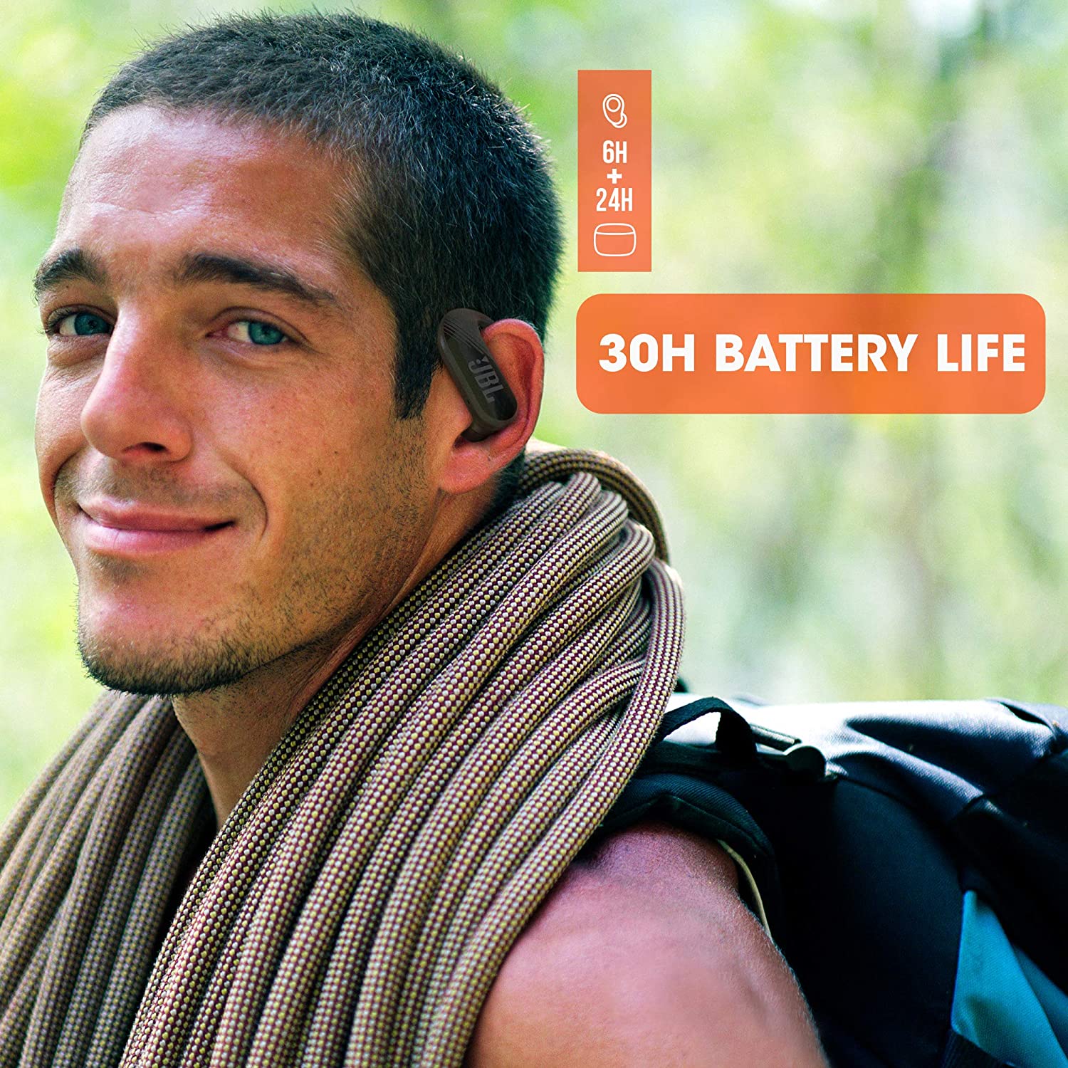 Audífonos Bluetooth Jbl Endurance Peak 2 Negro – imagen 5