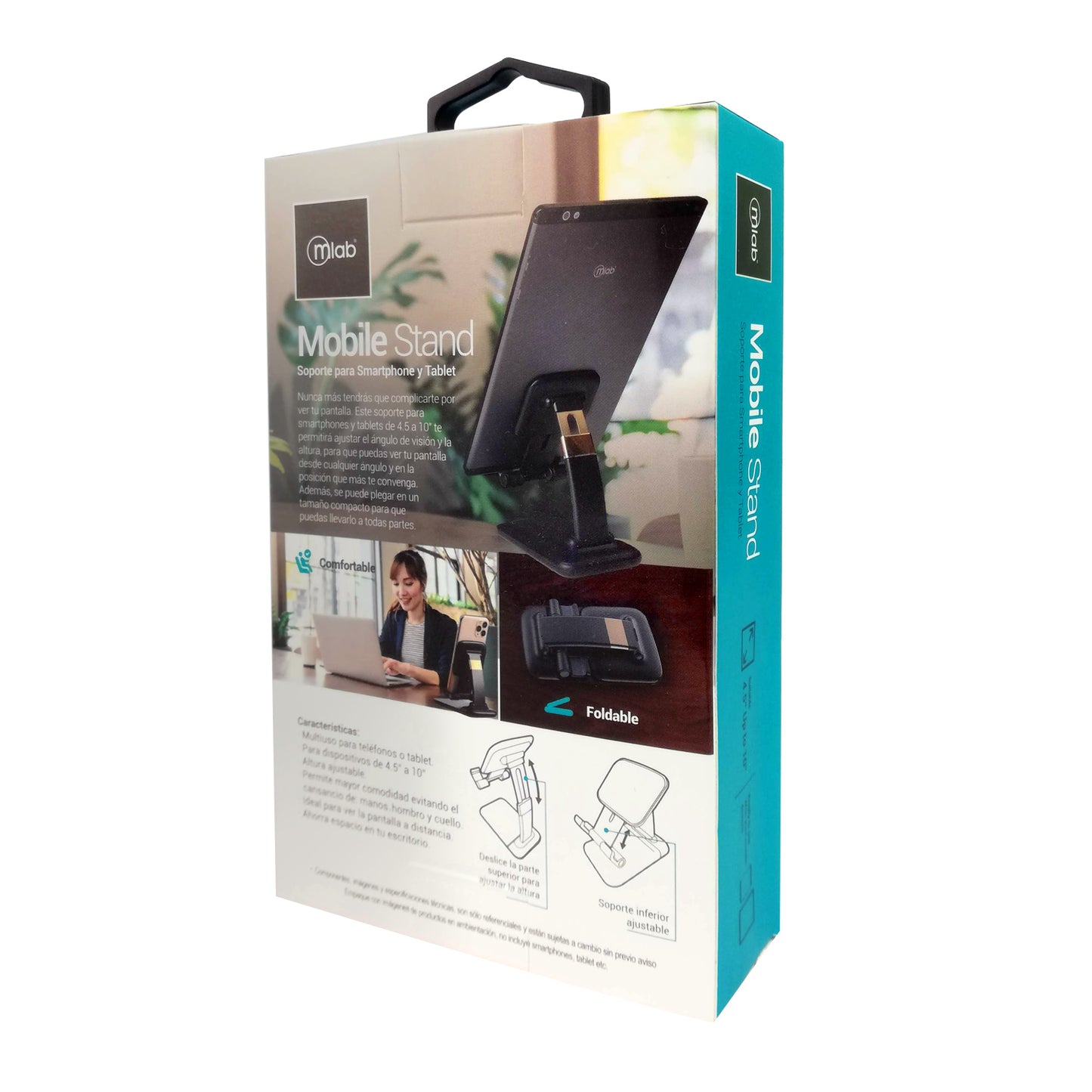 Soporte Escritorio Para Smartphone Tablet Microlab Mod 9222 Negro – imagen 4