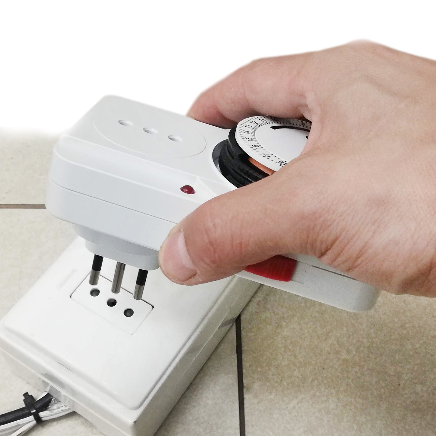 Temporizador Programable 24 Horas 2300w 220v Powerlab Blanco – imagen 2