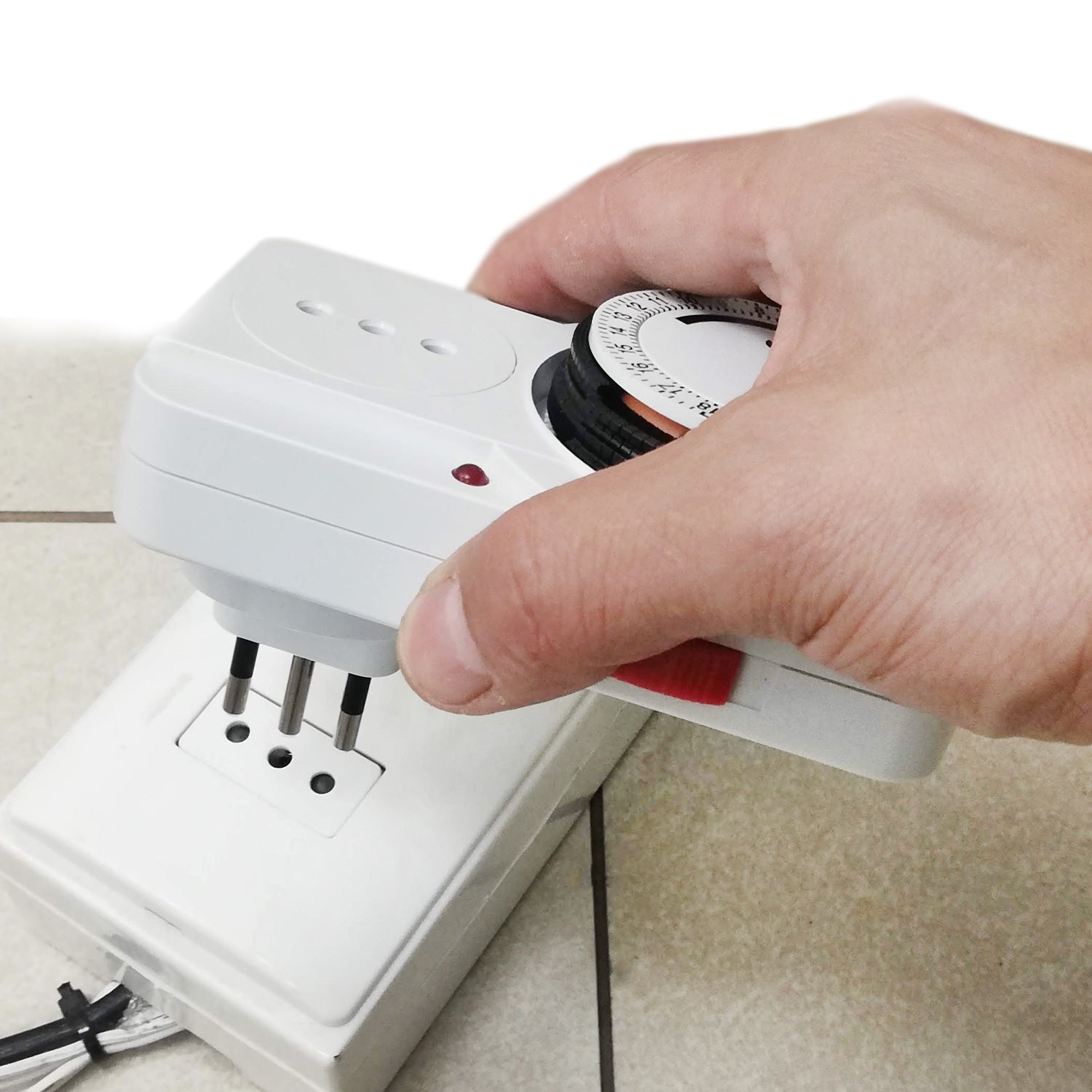 Temporizador Programable 24 Horas 2300w 220v Powerlab Blanco – imagen 2