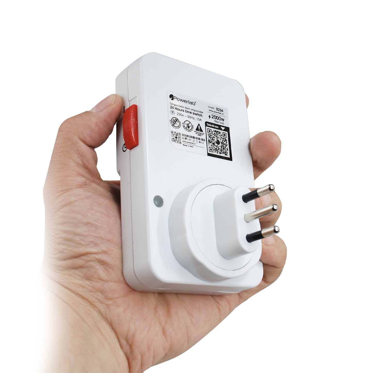 Temporizador Programable 24 Horas 2300w 220v Powerlab Blanco – imagen 4