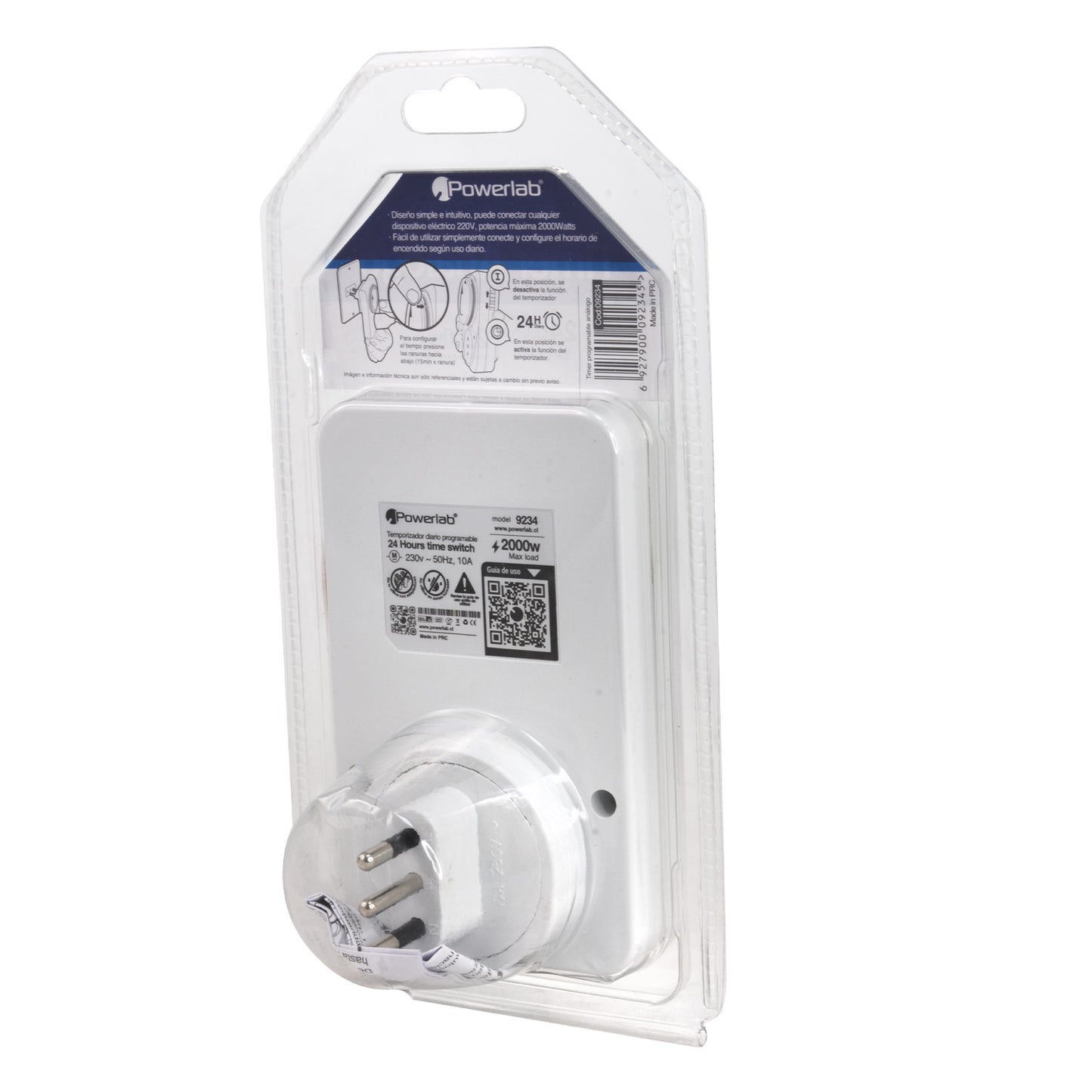 Temporizador Programable 24 Horas 2300w 220v Powerlab Blanco – imagen 6