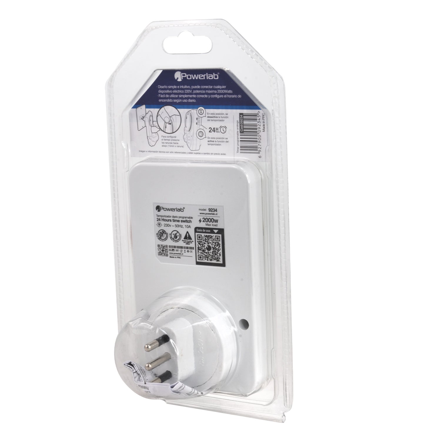 Temporizador Programable 24 Horas 2300w 220v Powerlab Blanco – imagen 6