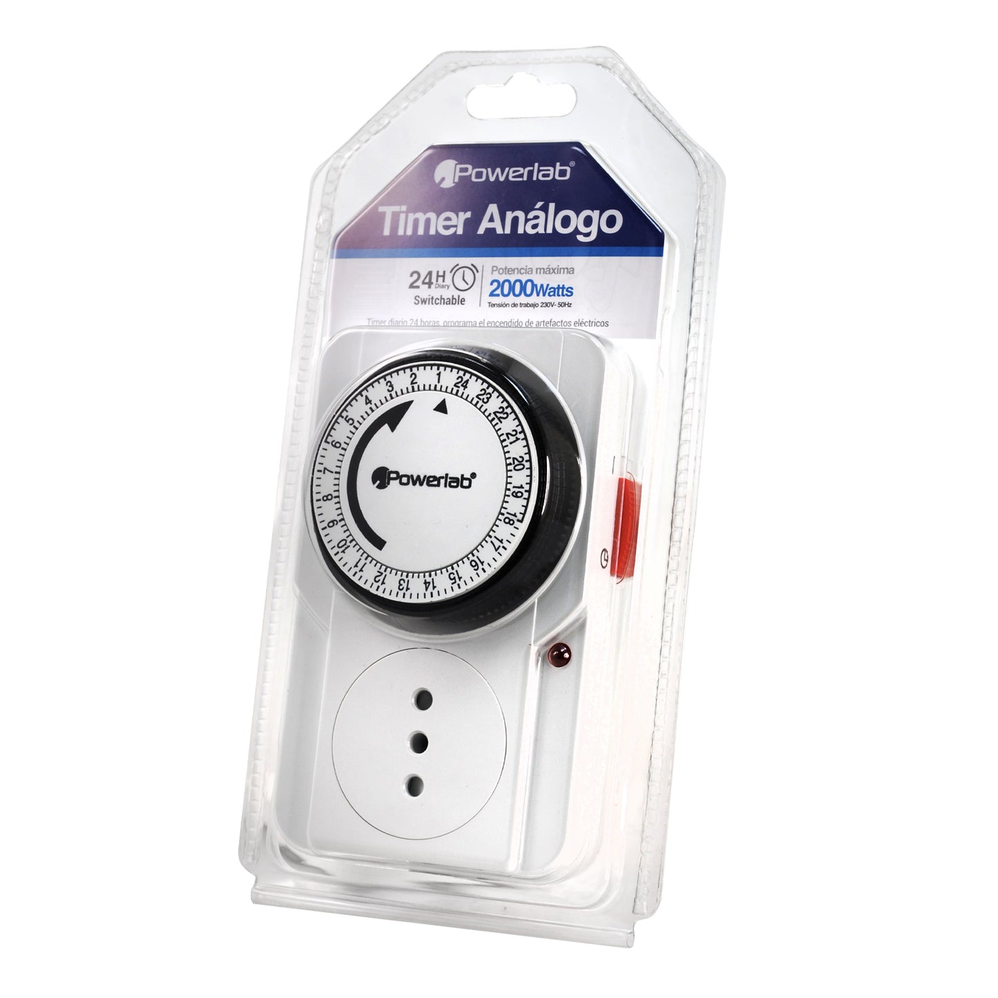 Temporizador Programable 24 Horas 2300w 220v Powerlab Blanco – imagen 7