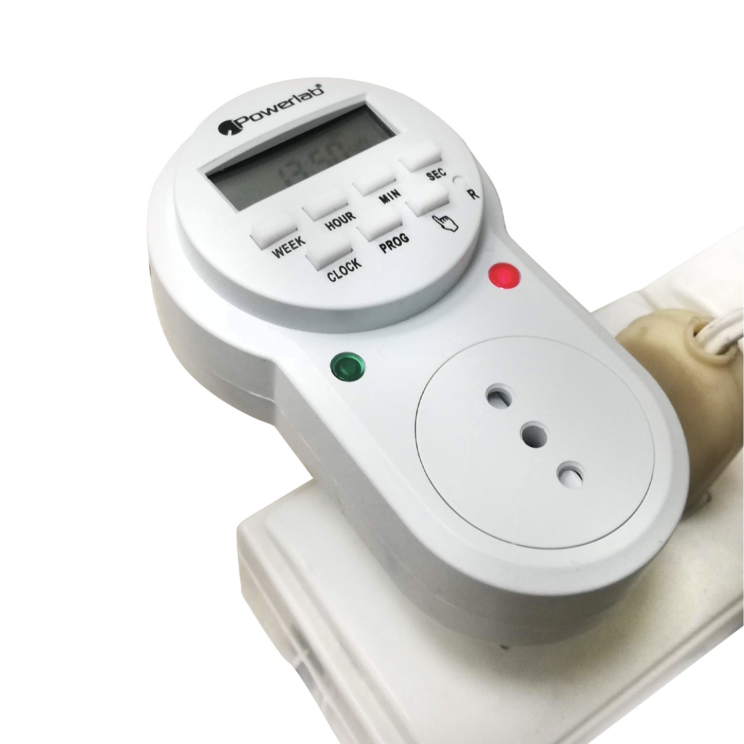 Timer Temporizador Digital Semanal 24/7 Powerlab Blanco – imagen 6