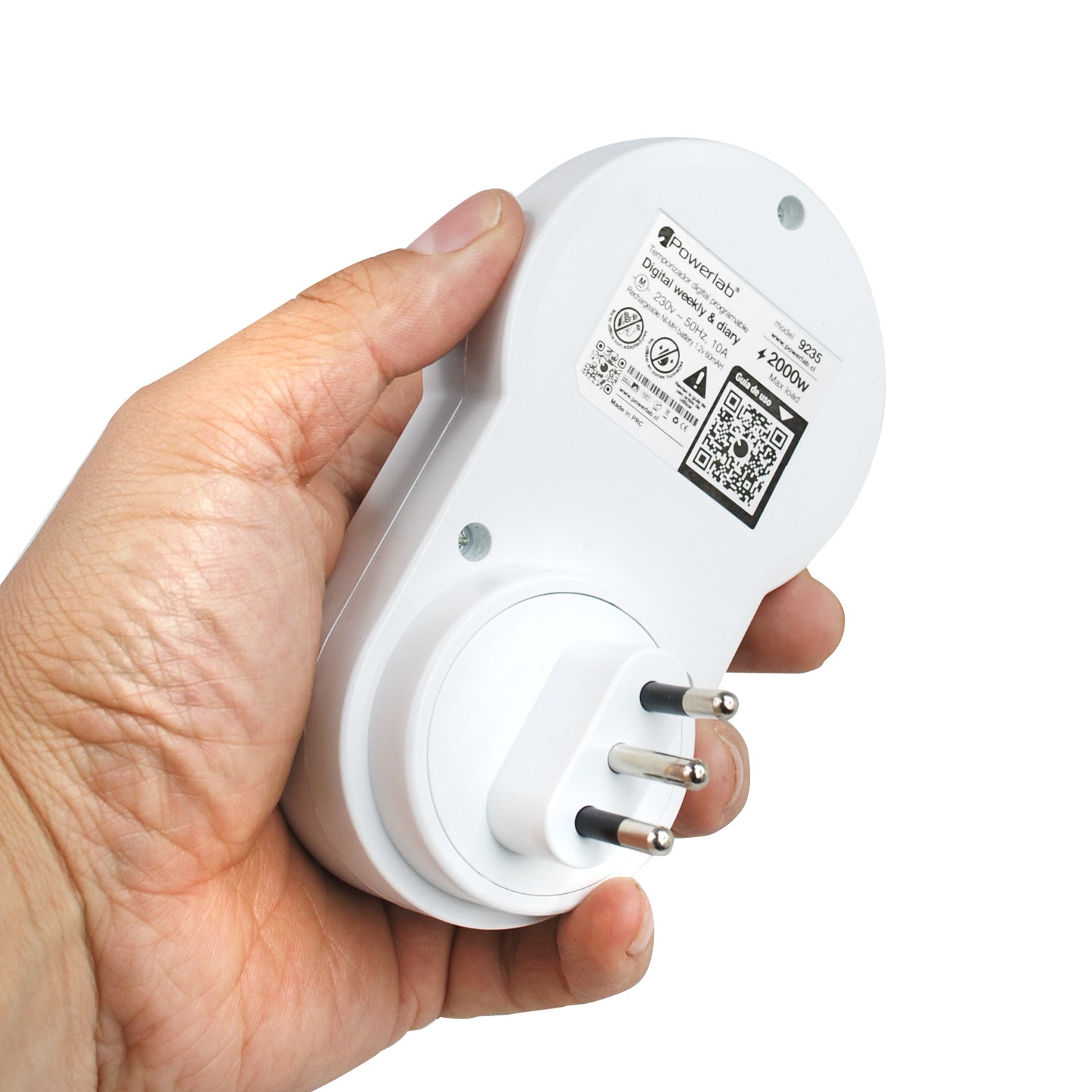 Timer Temporizador Digital Semanal 24/7 Powerlab Blanco – imagen 7