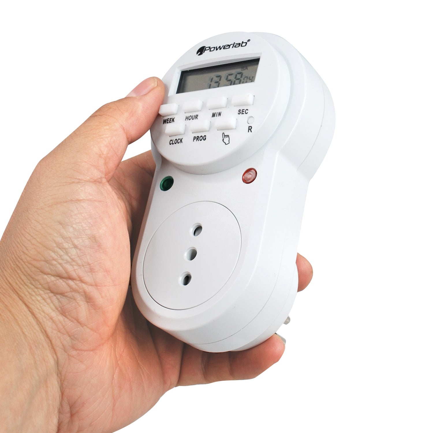 Timer Temporizador Digital Semanal 24/7 Powerlab Blanco – imagen 5