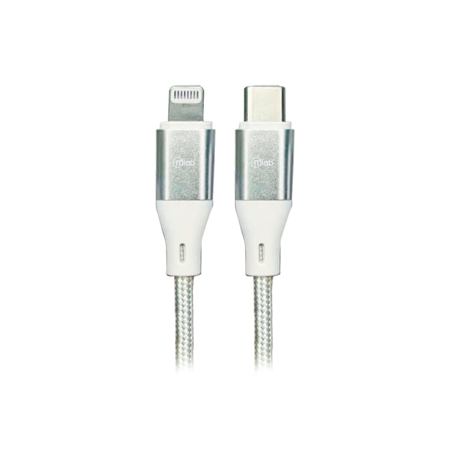 Cable Tipo C a Lightning Mfi Microlab 1m Reforzado Blanco