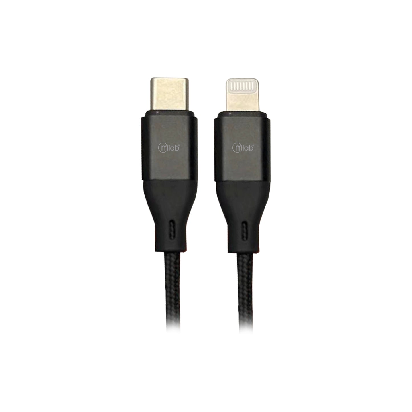 Cable Tipo C a Lightning Mfi Microlab 1m Reforzado Negro