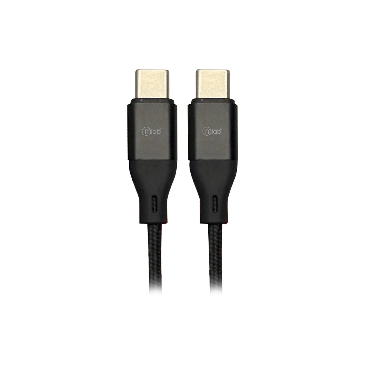 Cable Tipo C a Tipo C Microlab 1m Reforzado Negro