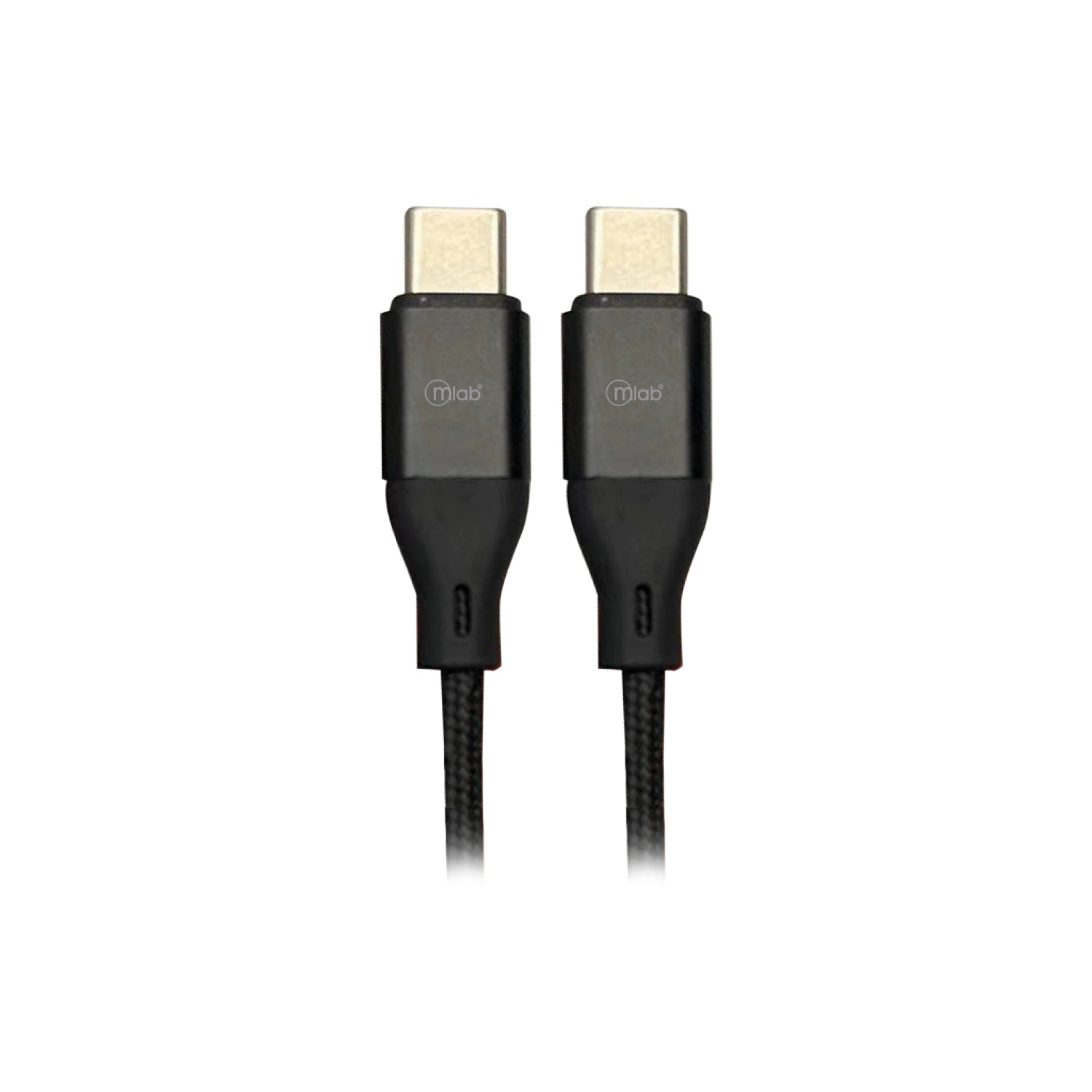 Cable Tipo C a Tipo C Microlab 1m Reforzado Negro